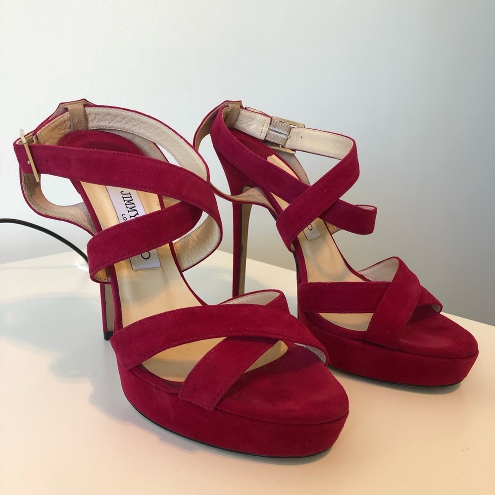 Jimmy Choo strappy sandal heels